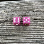 Dice Pink Valve Dust Caps Fit Old School Freestyle Bmx 85 86 87 Gt Pro Performer. Fixed Price $9.99.