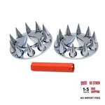 Jesonn Plastic Abs Chrome Plated Front Axle Cover Kits Hub Caps For Pointed. Fixed Price $65.63.