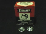 Vintage Phillips Bicycle Pedal Dustcaps Pair Nos. Fixed Price $25.00.