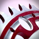 Vintage Rino Change Corona Chainring 42T Hollow Drilled And Anodized Bcd 144 Nos. Fixed Price $49.00.