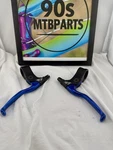 Vintage Pair Of Dia Compe SS-7HP Anodized Blue Brake Levers- Wow- 90S Mtb. Fixed Price $59.99.