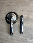 Vintage, Retro, Dotek CW170 Aluminium Alloy Side Crank Arm W/ Sprocket Polished. Fixed Price $22.74.