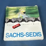 Vintage Sachs-sedis Universal Bicycle Chain SC-50 1/2"X3/32" Silver & Black, Nos. Fixed Price $49.99.