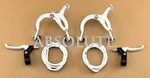 All White Cruiser Bike Brake Set Lever Cable Caliper Os Bmx Vintage Schwinn. Fixed Price $53.71.