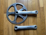 Njs Shimano Dura Ace FC-7600, 172.5MM, Track Fixed Gear Crankset W/50T Chainring. Fixed Price $217.50.