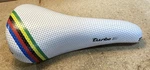 Vintage Mint Selle Italia Turbo Saddle Perforated Leather White Possible Nos. Fixed Price $250.00.