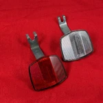 Vintage Cat Eye RR-270-WZ Red/clear Set With Brake Mount Brackets 1980S. Fixed Price $18.75.