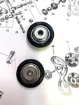 Nos Schwinn Huret Rear Derailleur Sting-ray Krate Idler Jockey Wheels Smooth. Fixed Price $39.99.