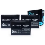 3-PACK Schwinn S180 S750 S600 Battery UB12100-S 12V 10AH Sealed Lead Acid Agm. Fixed Price $68.99.