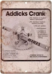 10" 7" Metal Sign - Addicks Cranks Bmx, Hoffman Vintage Look Reproduction B84. Fixed Price $36.95.
