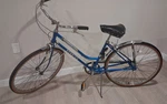 Schwinn Collegiate 3 Blue Silver Speed Caliper Brake Cruiser Steel Bicycle. Fixed Price $100.00.