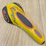 Vintage Selle Italia Tri Matic 2 Yellow Leather Genuine Gel Saddle Bike Seat. Fixed Price $99.95.