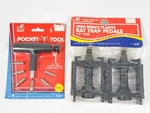 Nos Cycle Products Company Rat Trap Pedals And Tool Vintage Bmx Bike 1985 87. Fixed Price $60.00.