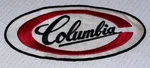 Large Vintage, Columbia Bicycles, Jacket Patch (9-1/4 X Inches). Fixed Price $9.75.