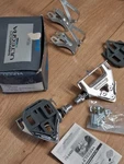 Shimano Nib Nos 600 Ultegra PD-6400 Pedals And Toe Clips Set. Fixed Price $150.00.
