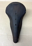 * Vintage Wrights W3N Narrow Bicycle Saddle Seat Dark Brown Leather England. Fixed Price $58.00.