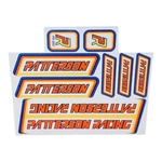 Licensed Patterson Racing Bmx Bike Decal Frame Set Stickers. Fixed Price $69.99.