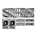1985 Dyno - D30FS Black & White On Chrome Decal Set. Fixed Price $47.20.