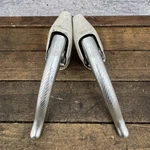 Vintage Campagnolo Brake Levers C-record Chrous White Hoods 4-FINGER Drop Bar. Fixed Price $124.59.