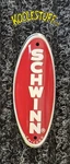 Schwinn Restoration Bicycle Head Badge/name Plate * Red W/ White Made Usa. Fixed Price $17.99.