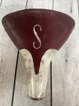 Vtg 9" Spring Schwinn Approved Messinger Red & White Bicycle Seat Saddle. Fixed Price $15.00.
