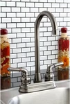 Kingston Brass KB493 Magellan Bar Faucet 3/4" Vintage Nickel Finish New. Fixed Price $35.56.