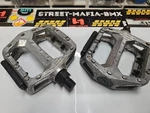Gt Bmx Bike Pedals VP-821 Dx 1/2" Mid School Alloy Fit Piece Crank Silver Used. Fixed Price $24.99.