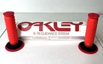 Nos Oakley B-1B Guidance Sys Bmx Grips Red Rare Old School 2010 #100-643-001. Fixed Price $179.00.