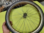 1966 Schwinn 20"X 3/4 S7 Tire And Tubular Front Rim Rat Bike. Fixed Price $39.99.