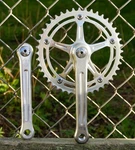 Vintage Campagnolo Crankset Nuovo Record 172.5 44T Single Speed Bmx Fixie. Fixed Price $275.00.