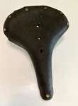 Vintage Black Brooks B66 Genuine Leather Saddle - Bicycle Motorbike Seat. Fixed Price $63.00.