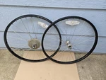 Vintage Araya RX-7 26X1.50 Mountain Bike Wheelset Deore Dx Hubs Black Low Miles. Fixed Price $149.00.