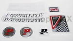 1978-83 Powerlite Old School Bmx Bicycle Decal Set Black Shadow Frame / White. Fixed Price $29.99.