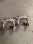 Vintage Road Bike Weinmann 610 Center Pull Brake Caliper Set Short Red Label. Fixed Price $41.99.