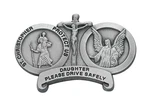 St. Christopher & Guardian Angel Car Visor Clip - Daughter Drive Safely. Fixed Price $18.99.