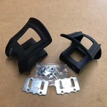 New Wellgo MT-10 Plastic Bicycle Pedal Toe Clips Strapless Black One Size. Fixed Price $9.95.