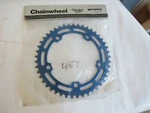 Takagi 45 Nos Sprocket Blue 130 Bcd Bmx Freestyle Cruiser Chainwheel Shimano. Fixed Price $150.00.