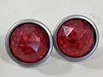 Nos Gulco Red 1" Bicycle Reflector Pair Bright Star Ind. - DW589. Fixed Price $10.79.