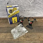 Vintage Ale Torino Toe Clips Medium Nos Black Anodized Art 97/L.D. Italy Medio. Fixed Price $63.99.