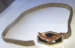 Harley Davidson Motorcycle Primary Chain Belt Vintage 1984 Eagle Buckle Mens 40". Fixed Price $149.99.