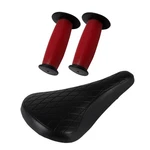 Pro+ Diamond Saddle & Red/black Mushroom Grips Bmx Bike. Fixed Price $23.99.
