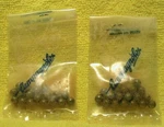 Two (2) Nos Bags Campagnolo Front Record Hub Bearings 7/32" #2104. Fixed Price $50.00.