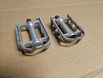 Vintage Sakae Ringo Sr SP-154 Road Bike Platform Pedals Silver 9/16" Low Miles. Fixed Price $35.00.