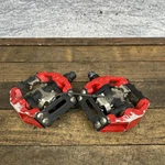 Vintage Shimano Dx PD-M636 Clipless Platform Pedals Red 9/16 Spd Mtb Bmx Bike. Fixed Price $94.59.