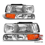 Headlight Assembly For 1999 2000 2001 2002 Chevy Silverado 2500/1500HD. Fixed Price $93.99.