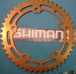 Shimano Bmx / Ss 46T X130BCD Gold Chainring-new Nos Vintage- W-cut Teeth. Fixed Price $99.99.