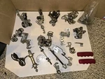 Vintage 60S Schwinn,bike Bicycle Parts,derailleurs,red Hand Grips,suntour,maeda. Fixed Price $20.00.