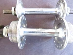 1950S Early Campagnolo Gran Sport 36 Hole Rear Track Pista 32 Front Road Hub Nos. Fixed Price $250.00.
