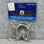 Genuine Pyramid Seat Post Clamp 51576 28.6MM Alloy Silver - New Free Shipping. Fixed Price $9.99.