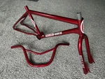 Old School Bmx Original 1979 Mx-ii Frame Fork Bars Restored MX2. Fixed Price $1199.00.